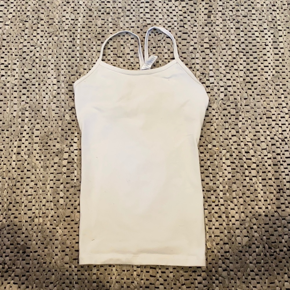 Size 10 white Ivivva tank top